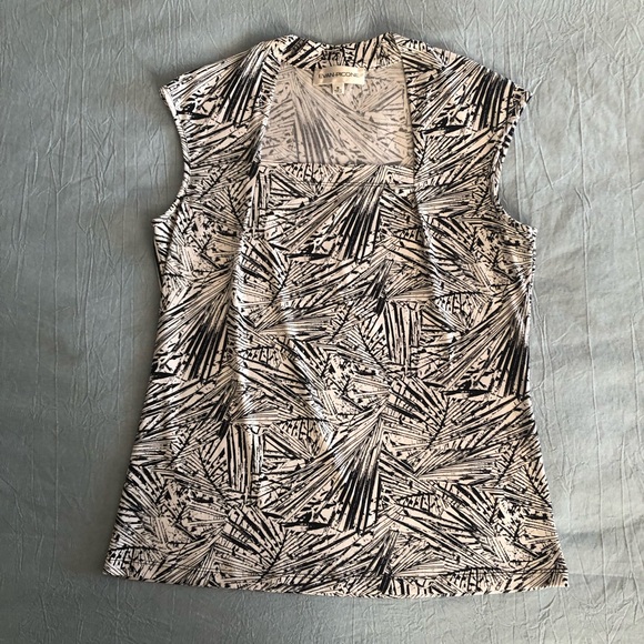 Evan Picone Patterned Office Casual Lightweight Blouse - Picture 1 of 4